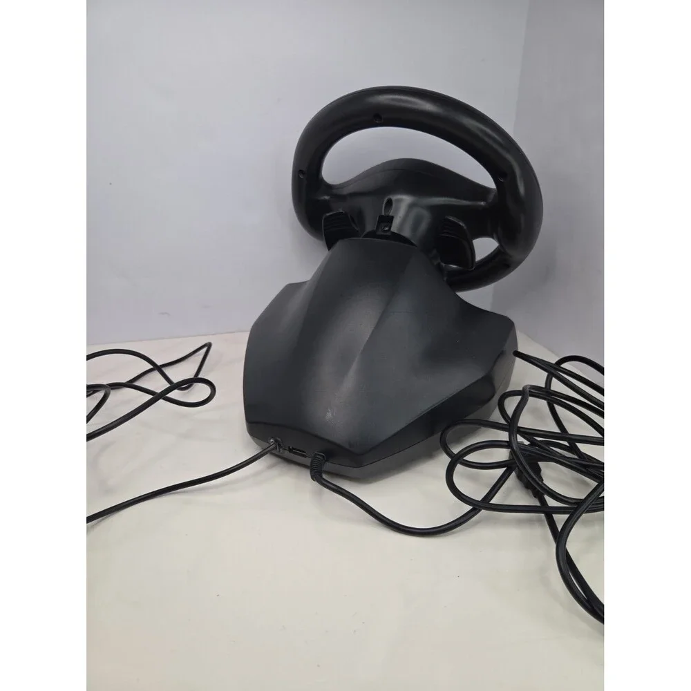 Superdrive SV250 Racing steering wheel w/pedals & gearshift paddles Tested Works